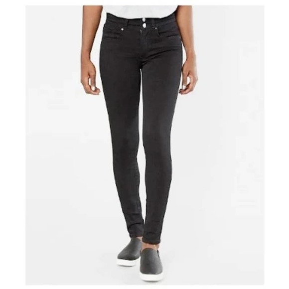 BKE Jeans Bke Stella Highrise Skinny Black Stretch Jeans Size 23x29